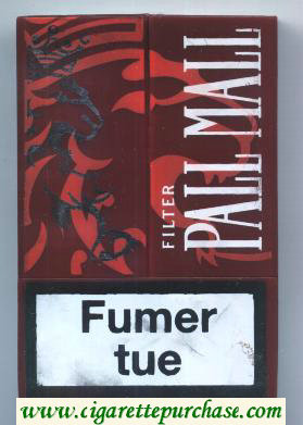 Pall Mall Famous American Cigarettes Filter 20 cigarettes Acrylic Pack